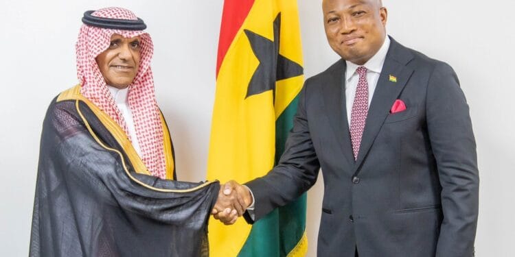Hon. Samuel Okudzeto Ablakwa, Ghana’s Foreign Minister, Saudi Arabia’s Ambassador to Ghana, H.E. Sultan Abdulrahman Al-Dhakel