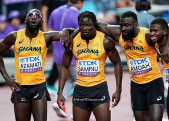 Ghana men’s 4x100m relay team finish fourth at World Athletics Championship in Tokyo