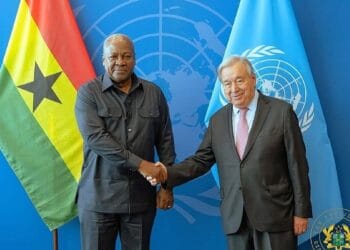 President Mahama meets UN Secretary-General António Guterres at UNGA80