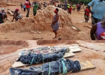 Three confirmed dead, four trapped as galamsey pit collapses at Twifo Mampong