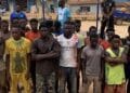 Amansie West DISEC arrests 21 Burkinabe nationals for illegal mining at Esaase Bontefufuo river bodies