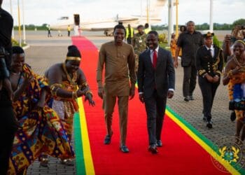 Grenada’s Prime Minister Dickon Mitchell Arrives in Ghana for Two-Day Official Visit