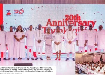 Zenith Bank Ghana, marks 20th anniversary with thanksgiving service, celebrating two decades of excellence and innovation
