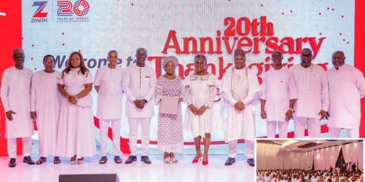 Zenith Bank Ghana, marks 20th anniversary with thanksgiving service, celebrating two decades of excellence and innovation