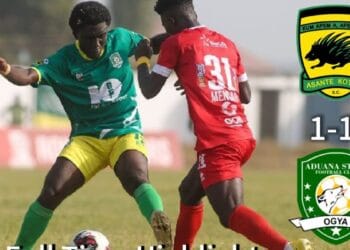 Asante Kotoko extend unbeaten run after 1–1 stalemate with Aduana Stars in Kumasi
