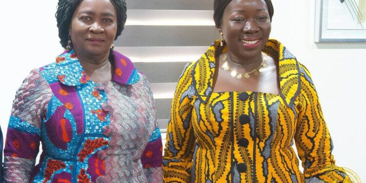 Vice President of Ghana, Professor Jane Naana Opoku-Agyemang with Trade Minister Hon. Elizabeth Ofosu-Adjare