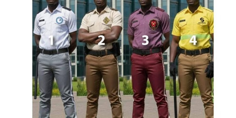 Police issue public notice on approved uniforms for private security operators
