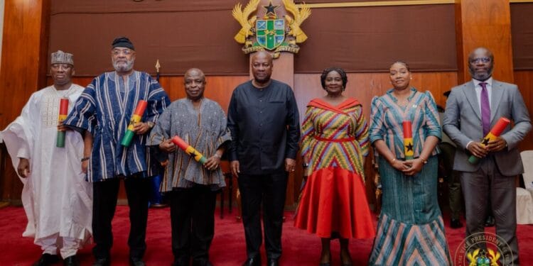 Vice president Jane Naana Opoku-Agyemang attends commissioning of ambassadors-designate