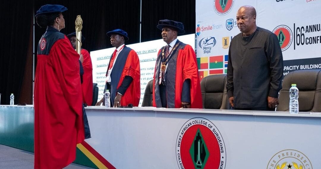 President Mahama honoured as grand patron at 66th West African College of Surgeons Conference