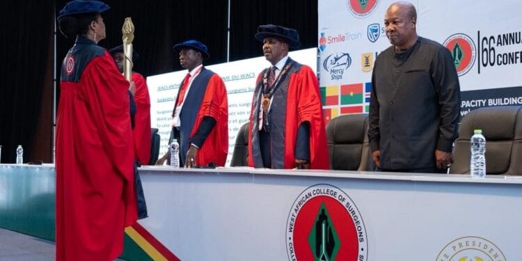 President Mahama honoured as grand patron at 66th West African College of Surgeons Conference