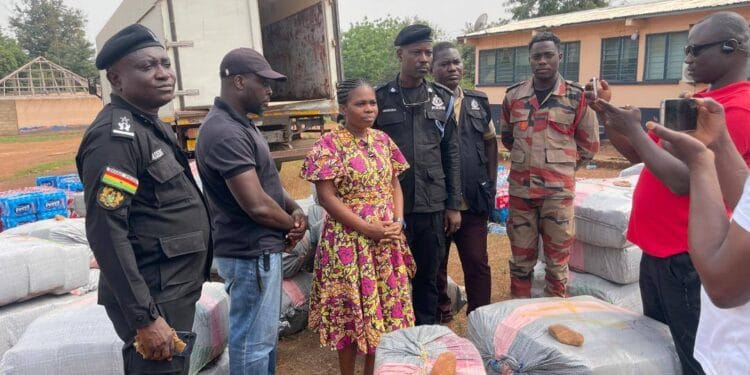 Over GHS 1.4 million worth of suspected cannabis found in impounded truck in Oti Region