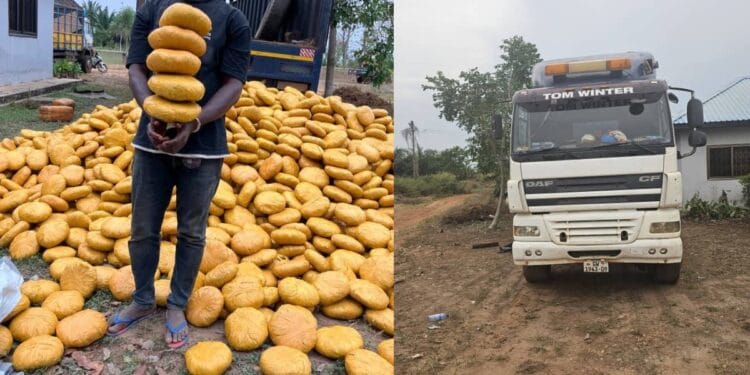 Police intercept 4,000 parcels of suspected narcotics concealed in truck at Dambai