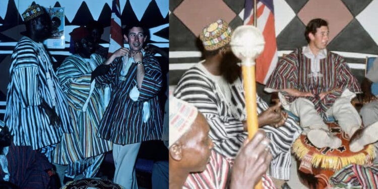 King Charles III celebrates Ghanaian culture in traditional fugu during visit