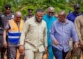 Government inspects reclaimed mining site at Manso Adubia
