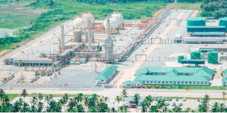A wide shot of the Atuabo Gas Processing Plant