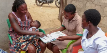 Health workers conducting home or community visits