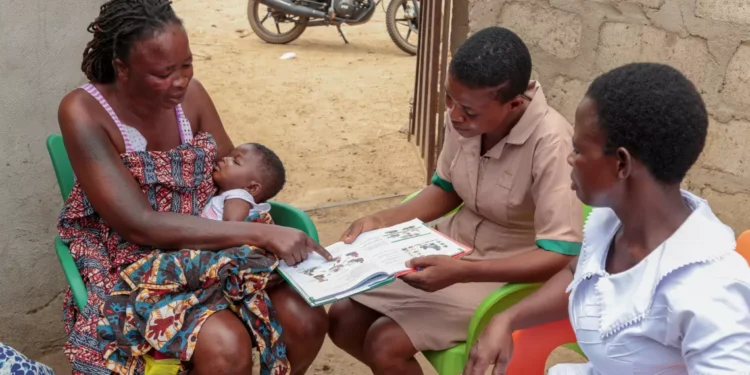 Health workers conducting home or community visits