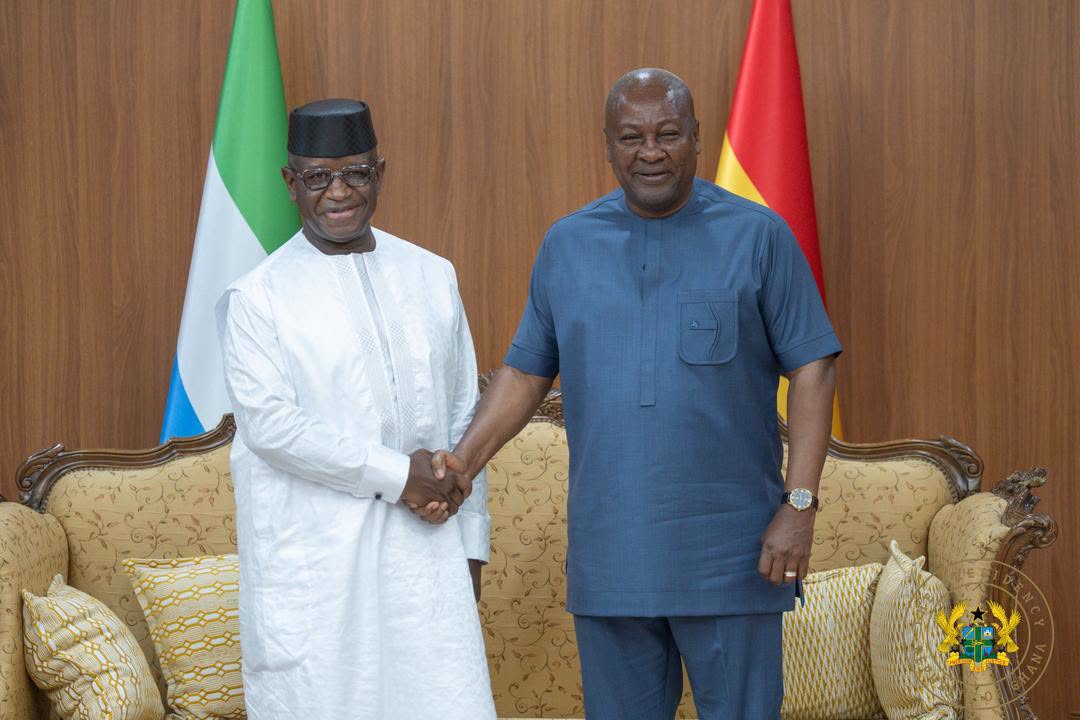 President Bio Photo President Mahama hosts Sierra Leone’s President Bio amid flood crisis