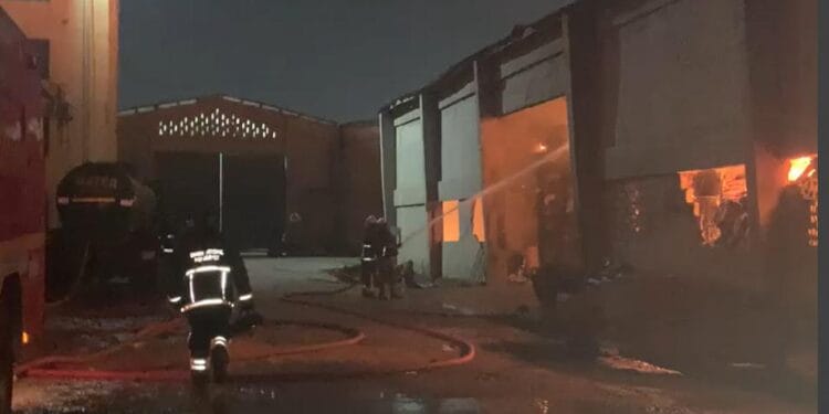 Fire destroys Melcom Central Warehouse at Tema Free Zone, no casualties recorded