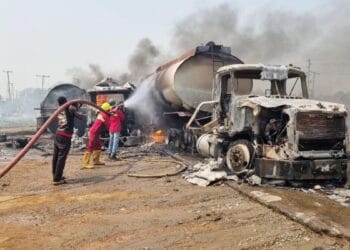 Tanker explosion on the Akosombo-Tema Highway kills one