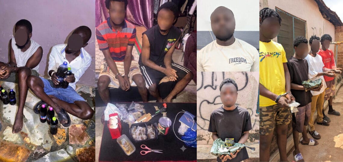 Police dismantle alleged drug distribution network targeting university students, arrest 44 in Ashanti Region