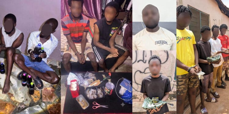 Police dismantle alleged drug distribution network targeting university students, arrest 44 in Ashanti Region