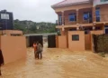 Communities in Cape Coast reduced to streams after Wednesday downpour