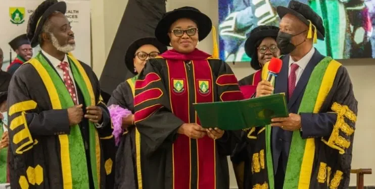 UHAS honours Prof. Margaret Gyapong with honorary doctorate